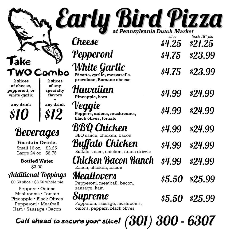 Early Bird Pizza Hawaiian (Slice)